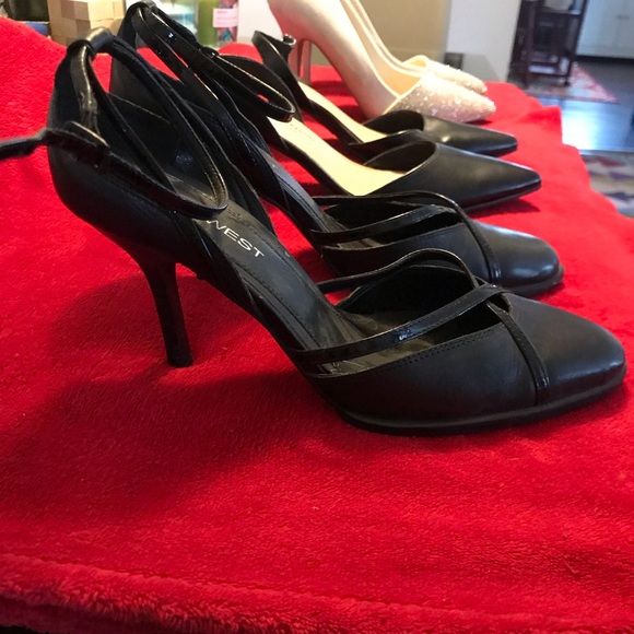3 pairs of dress shoes sandals Sizes 6.5 and 7. Christian Siriano Nine West Aldo - Picture 2 of 13